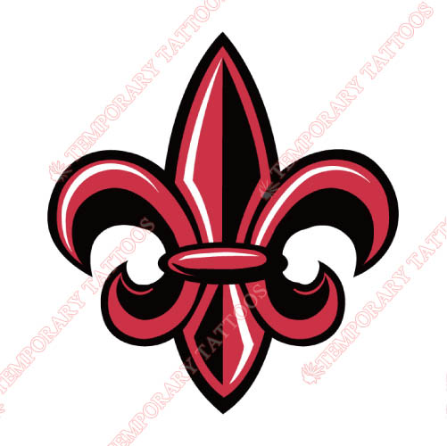 Louisiana Ragin Cajuns Customize Temporary Tattoos Stickers NO.4842